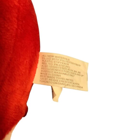 Valentine’s Day Heart-Shaped Plush Stuffed Toy Smiling Face Heart Details 10” - Picture 3 of 5